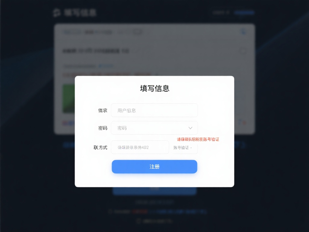 填写基本信息：在注册页面中，你需要提供一些必要的信