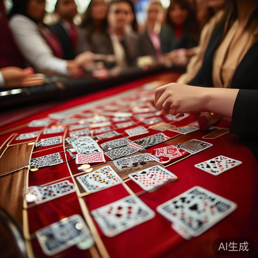 游戏中，荷官会通过摄像头展示两边的牌面，玩家可以根