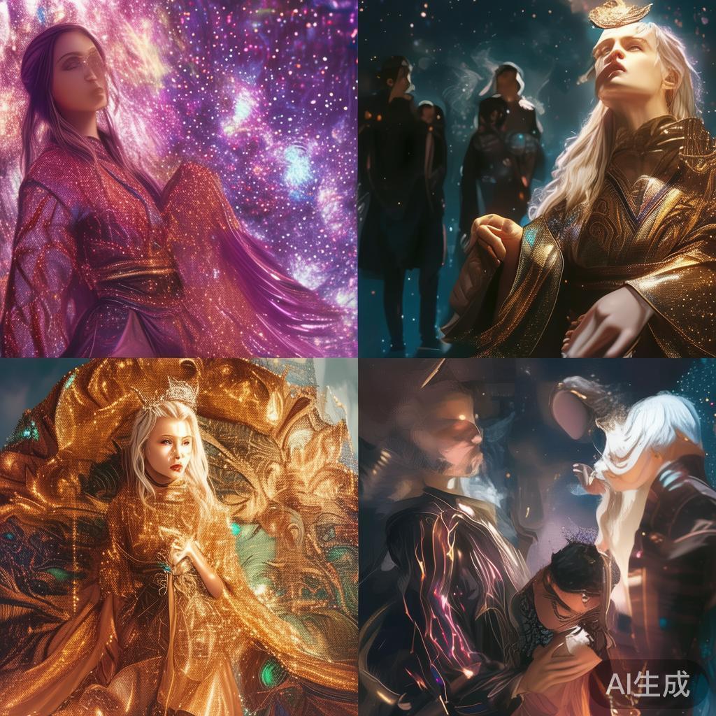 此外，角色的服装和动作设计也丰富了图片的多样性。例